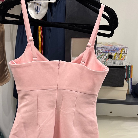 NEW Likely Mariany Pink Feather Hem Mini Cocktail Dress 6 - Picture 7 of 8